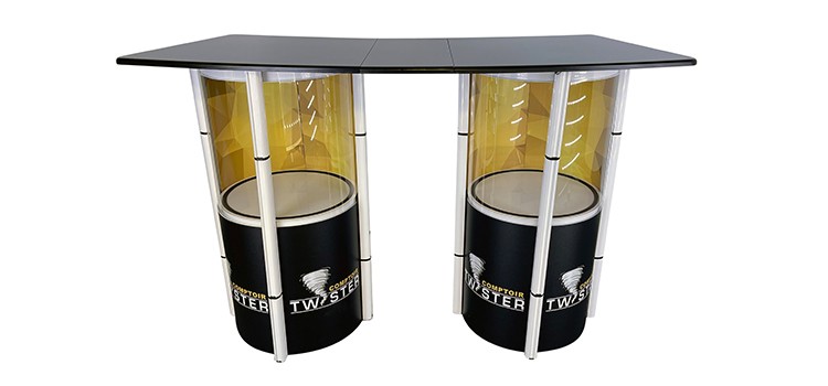 Double Twister Counter - Exhibition Kiosks | Xnumeric